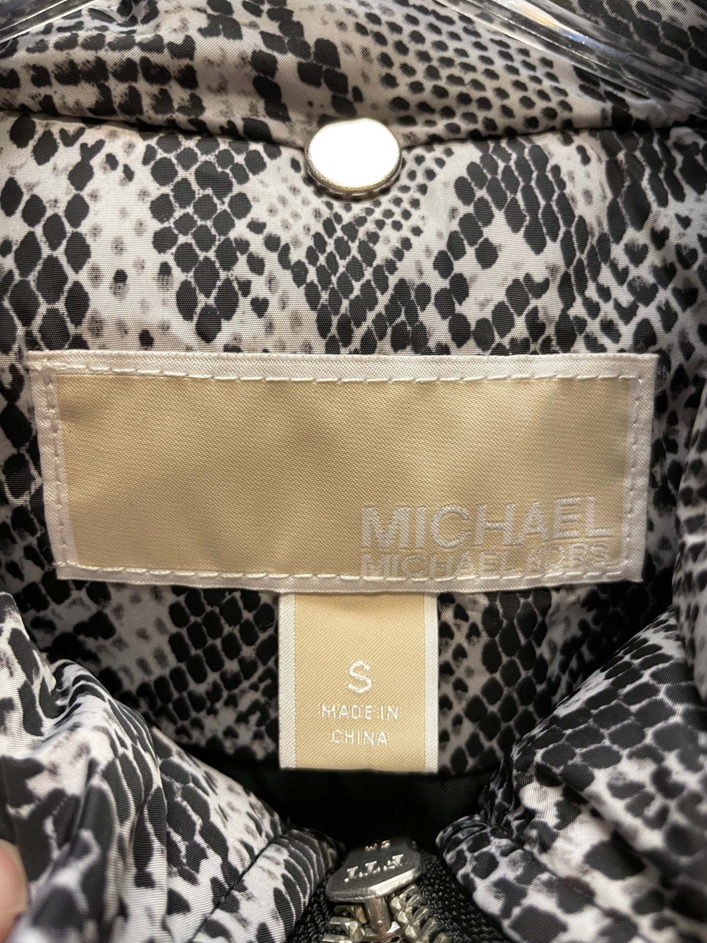 Vest Puffer & Quilted By Michael By Michael Kors In Snakeskin Print, Size: S