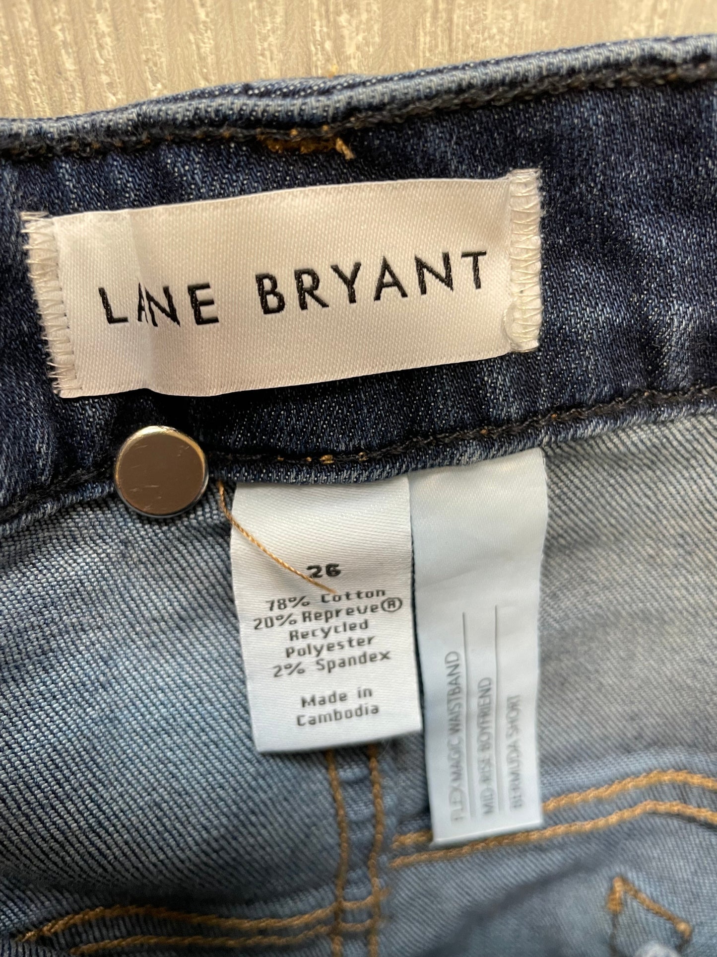 Blue Denim Shorts Lane Bryant, Size 26