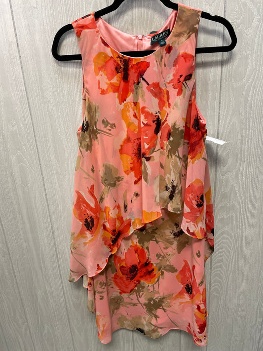 Dress Casual Short By Lauren By Ralph Lauren In Floral Print, Size: L