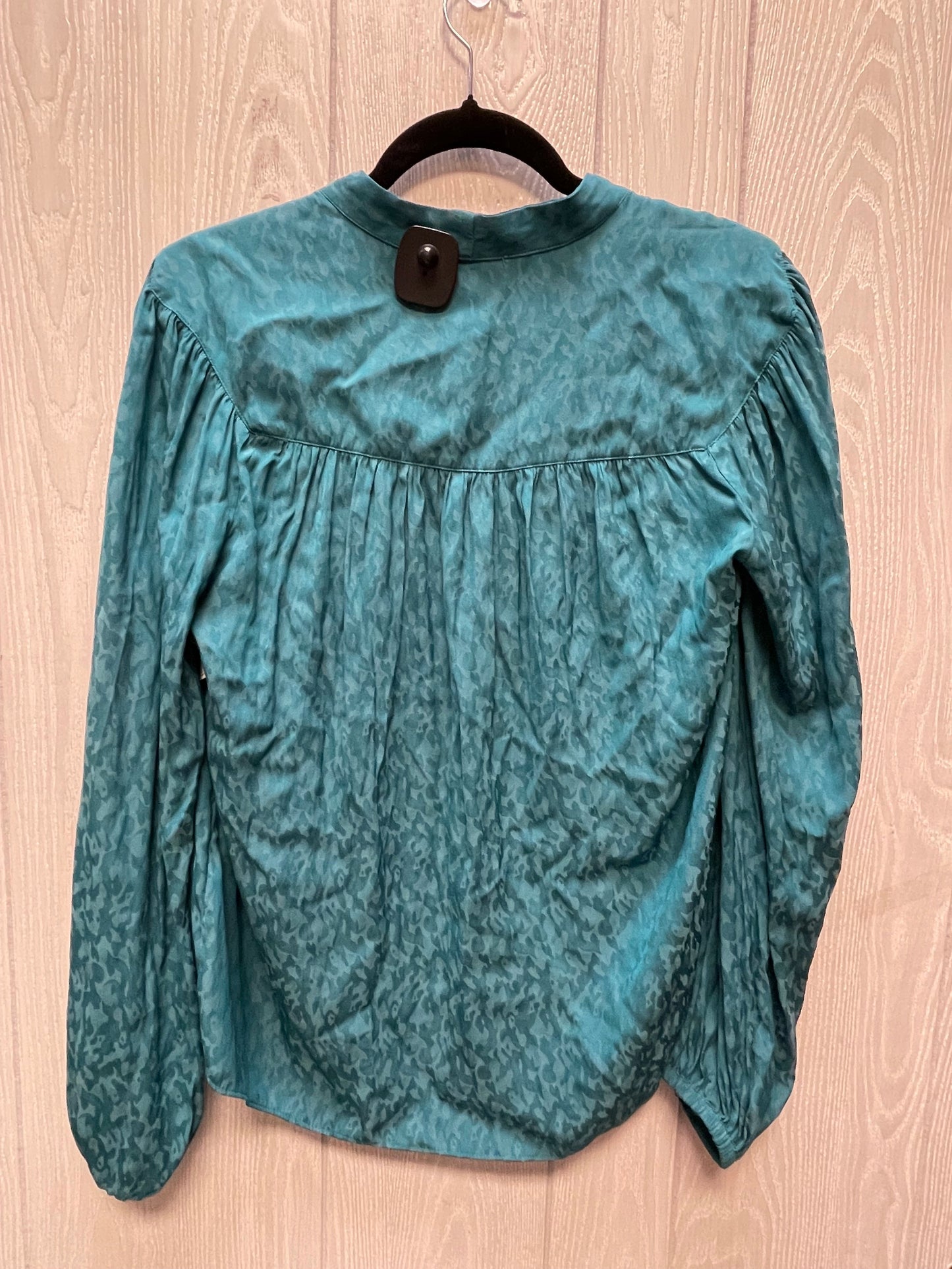 Blouse Long Sleeve By Current Air In Green, Size: S