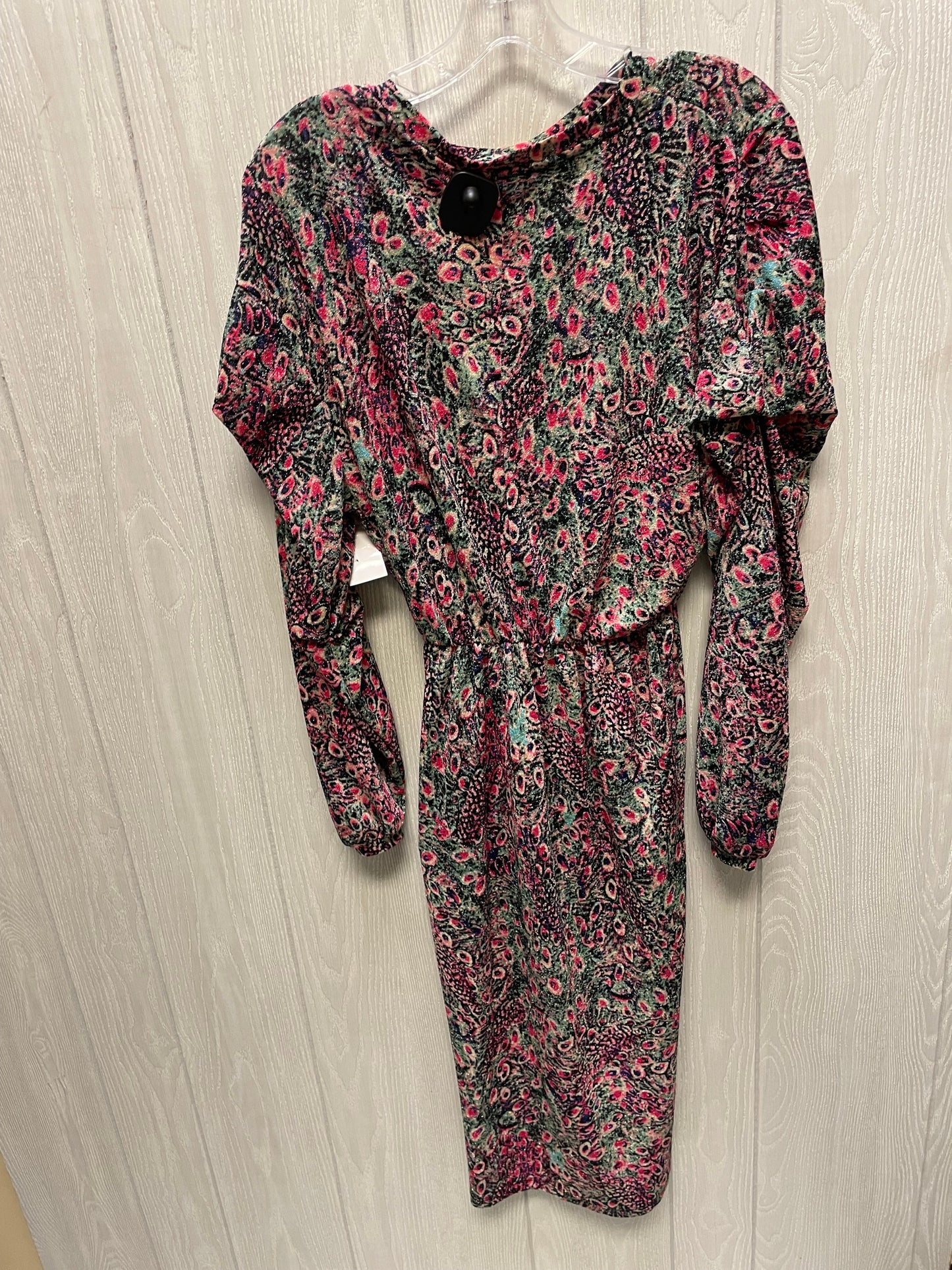 Dress Casual Midi By Zara In Multi-colored, Size: S