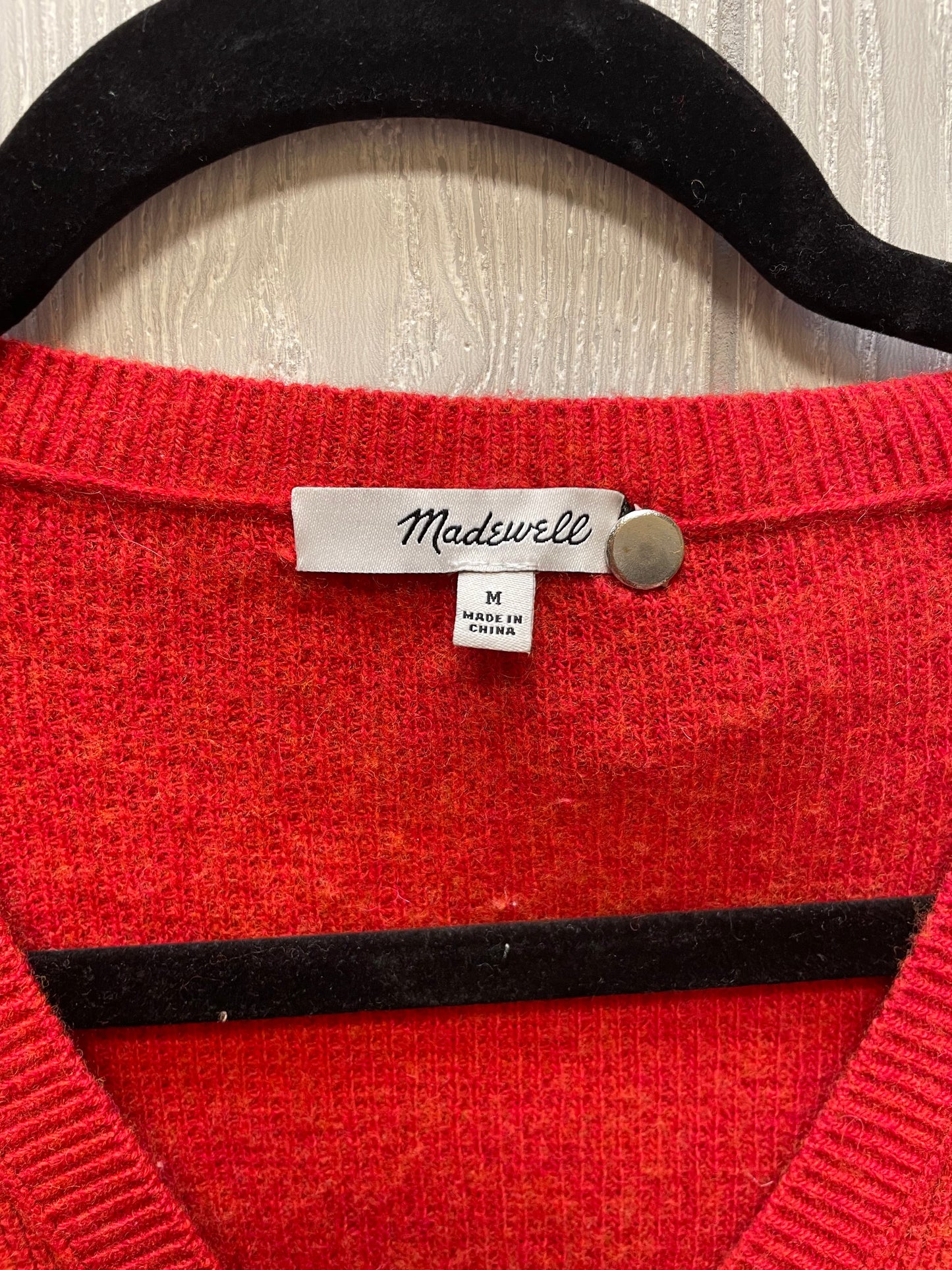 Sweater By Madewell In Red, Size: M