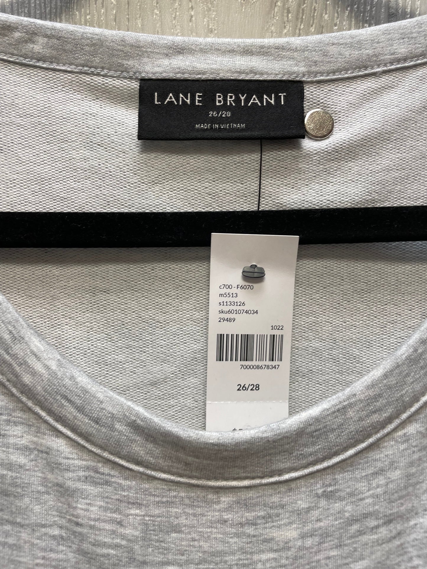 Top Long Sleeve By Lane Bryant In Grey, Size: 3x