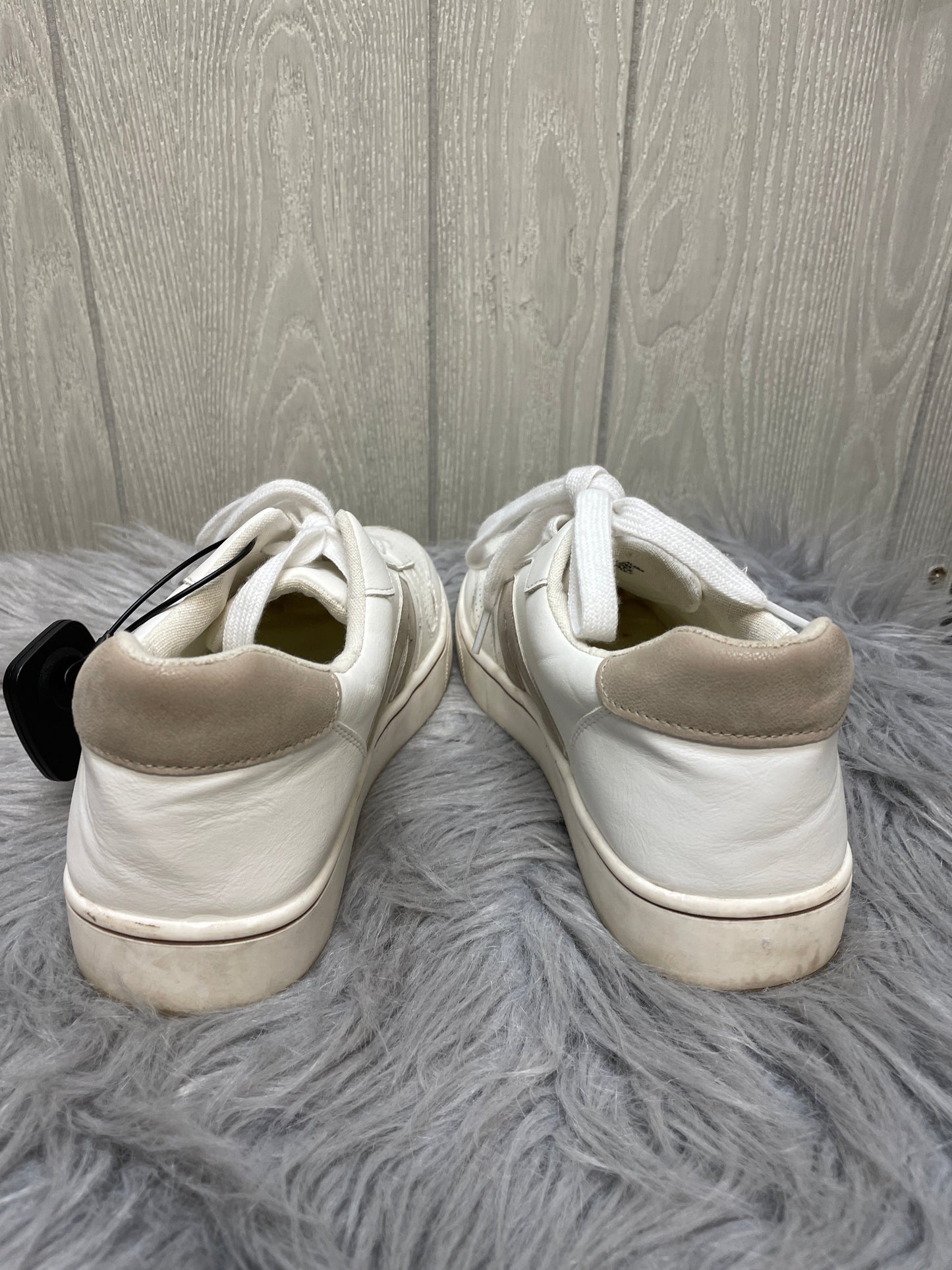 Shoes Sneakers By Mia In Tan & White, Size: 7