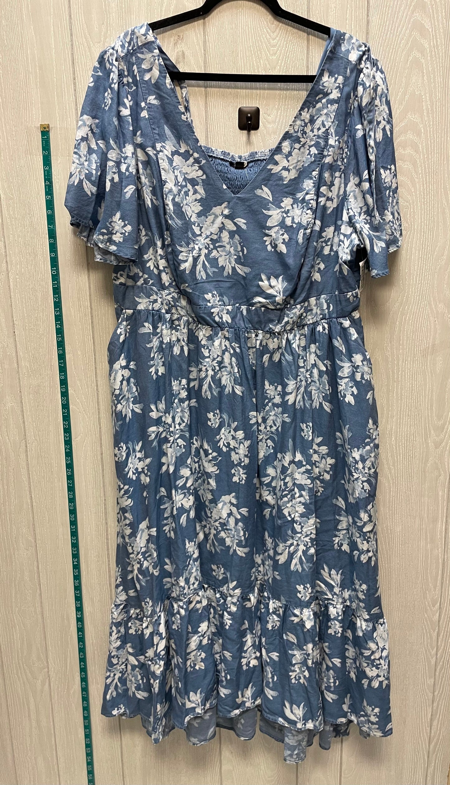 Dress Casual Maxi By Torrid In Blue Denim, Size: 3x