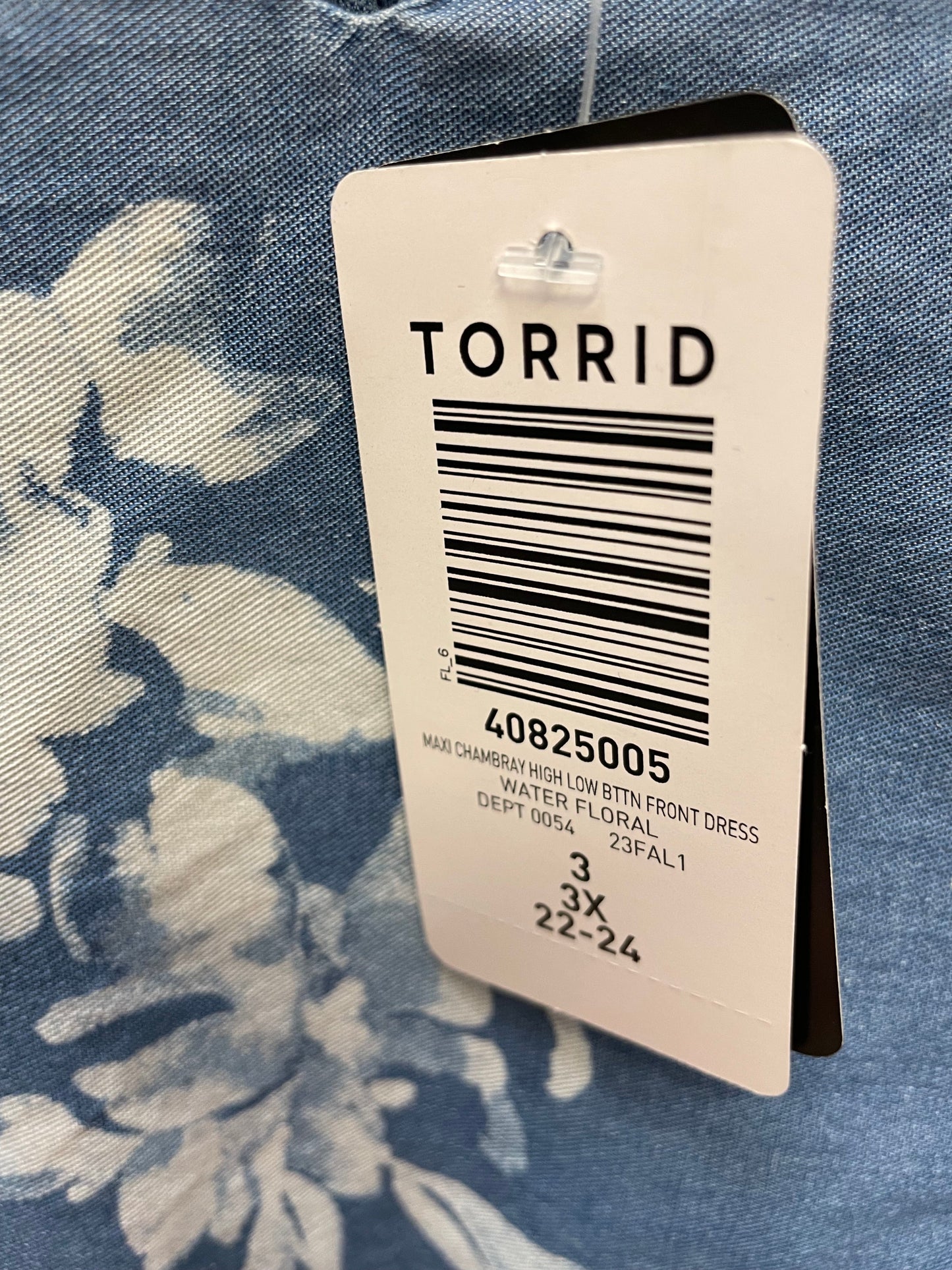 Dress Casual Maxi By Torrid In Blue Denim, Size: 3x