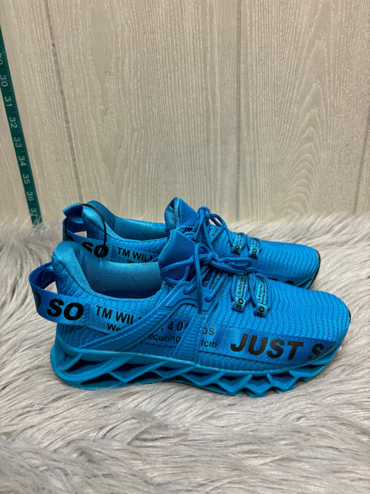 Shoes Athletic By JUST SO SO  In Blue, Size: 8.5