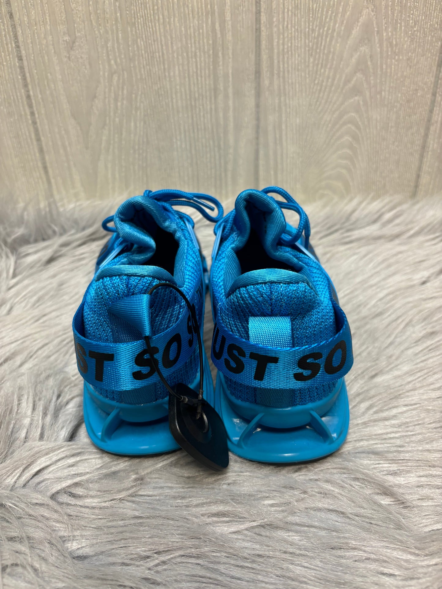 Shoes Athletic By JUST SO SO  In Blue, Size: 8.5