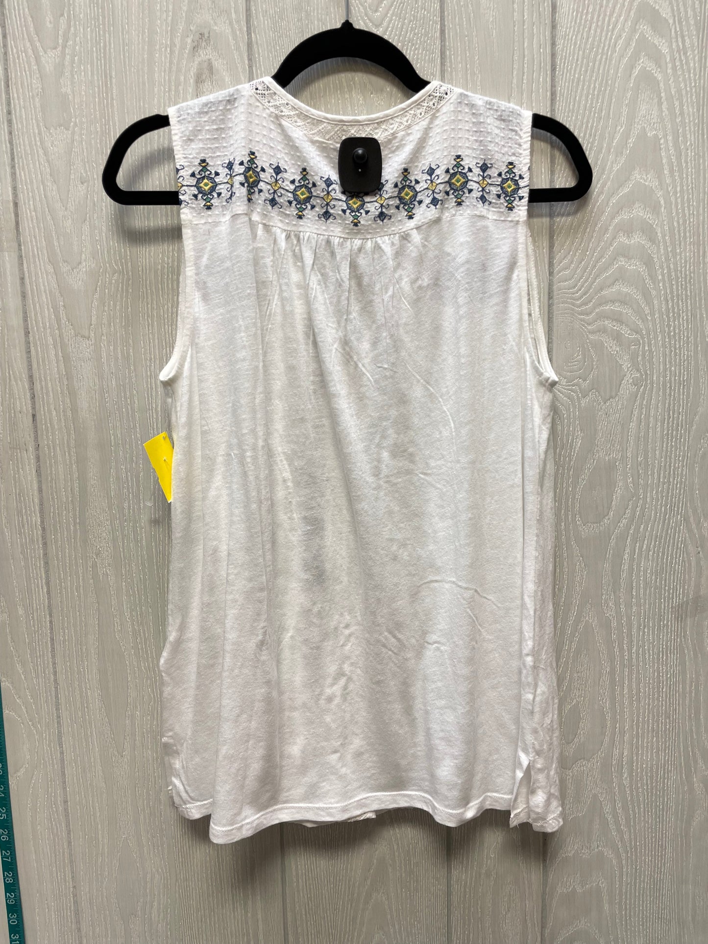 Top Long Sleeve By Lucky Brand In White, Size: L