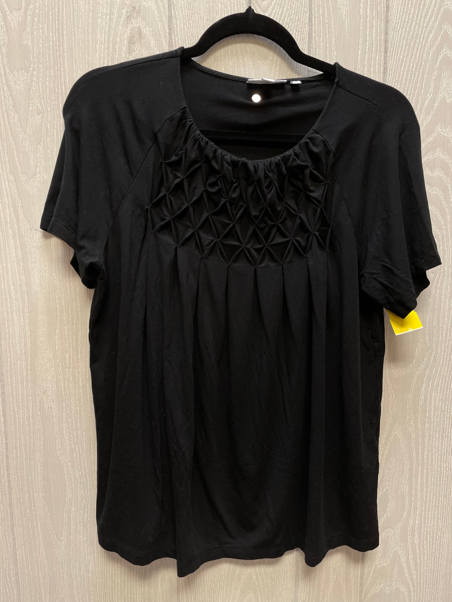 Top Short Sleeve By Chicos In Black, Size: M