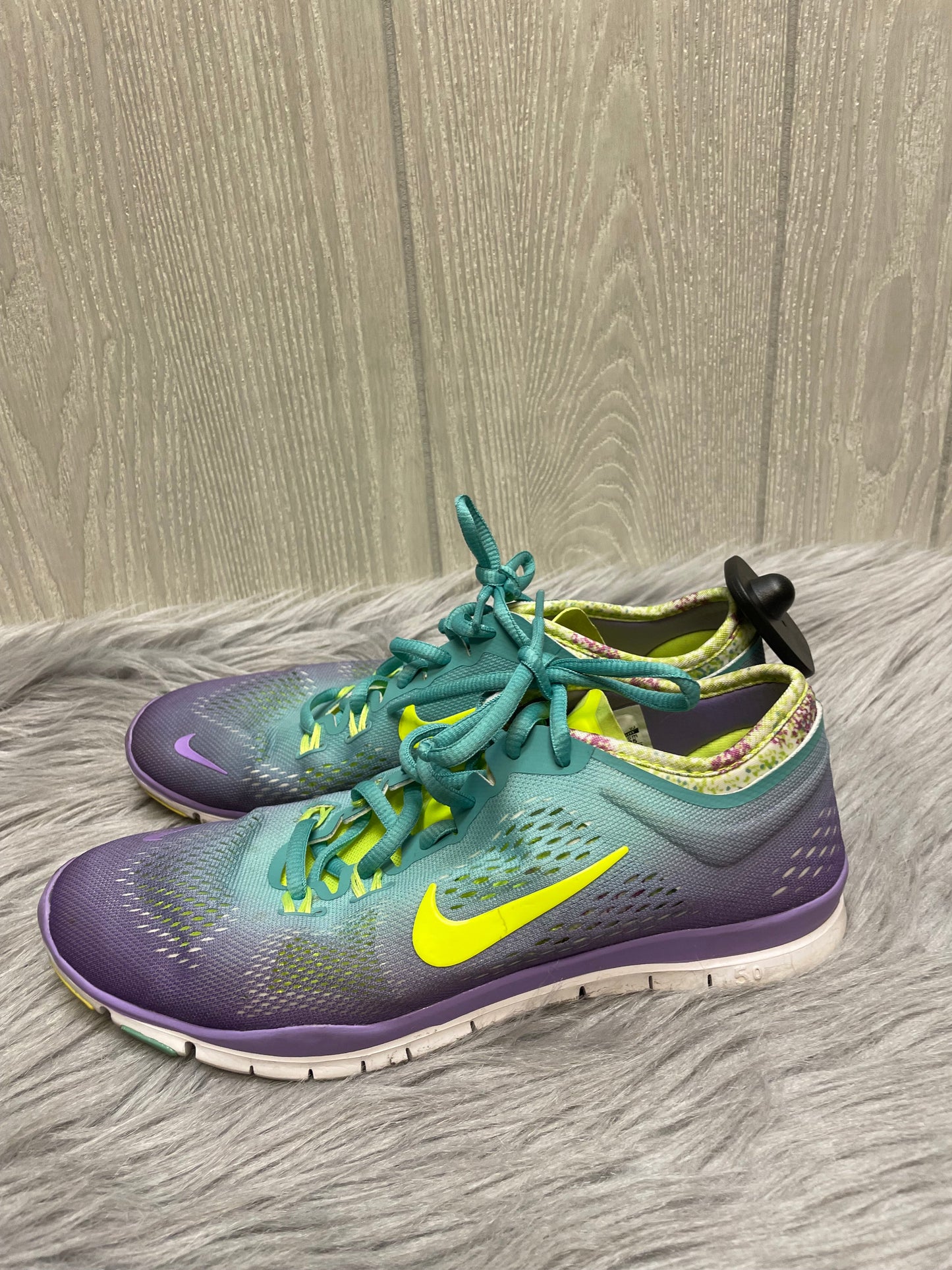 Shoes Athletic By Nike In Green & Purple, Size: 8