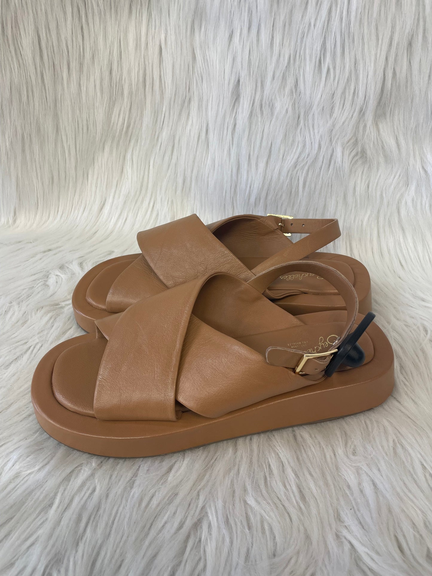 Sandals Heels Wedge By Seychelles In Tan, Size: 8