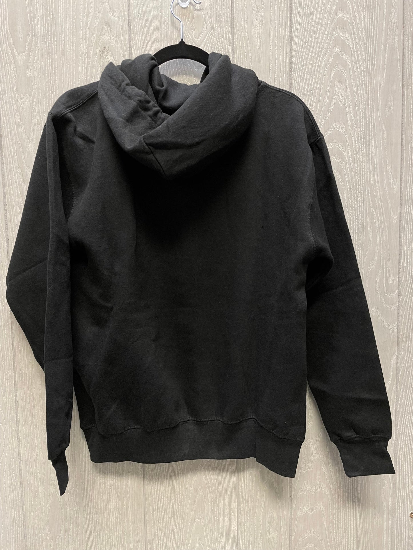 Sweatshirt Hoodie By Clothes Mentor In Black & White, Size: M