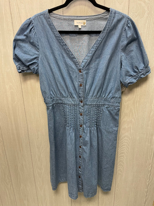 Dress Casual Short By Bohme In Blue Denim, Size: L