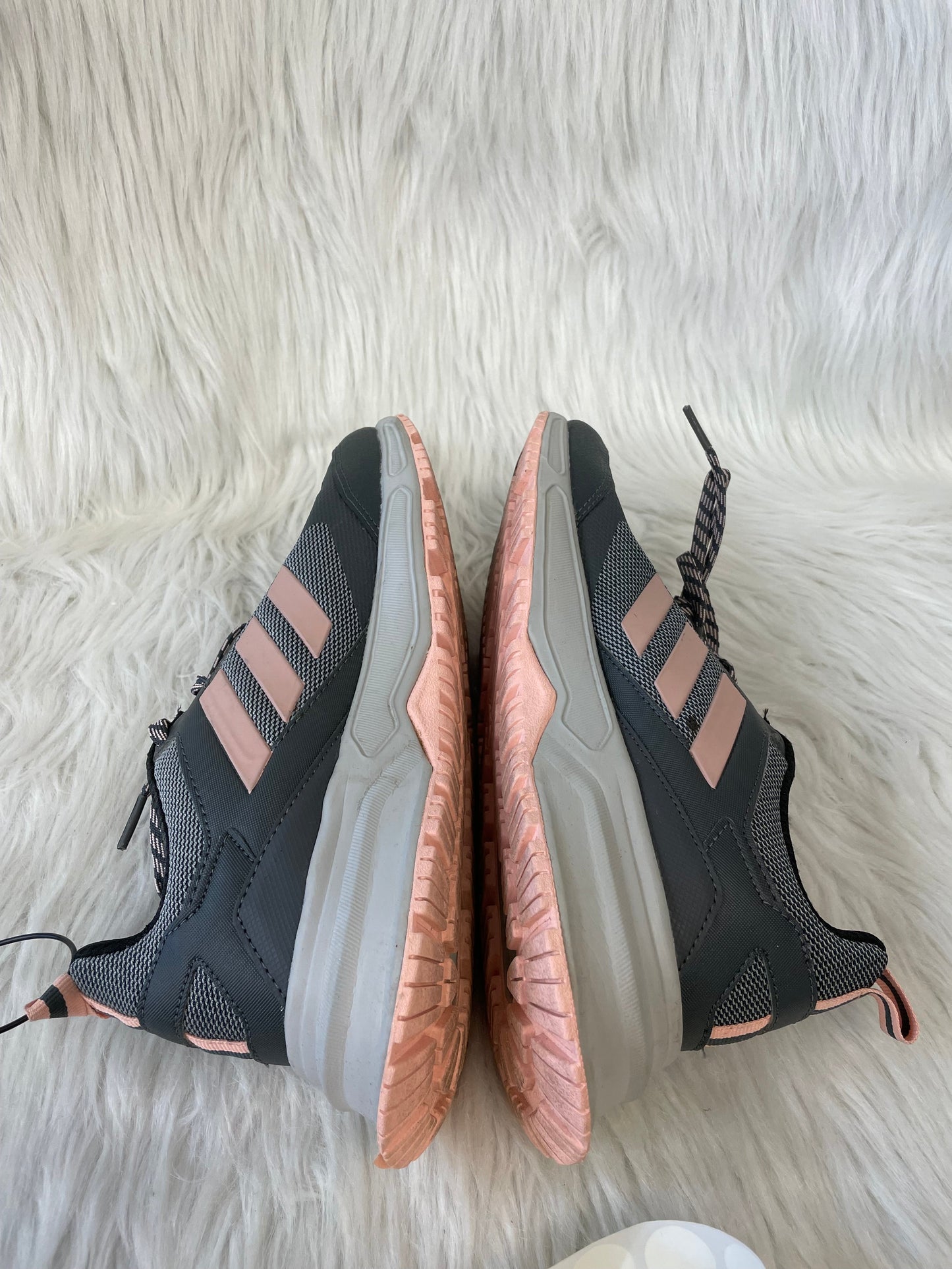 Shoes Athletic By Adidas In Grey & Pink, Size: 6.5