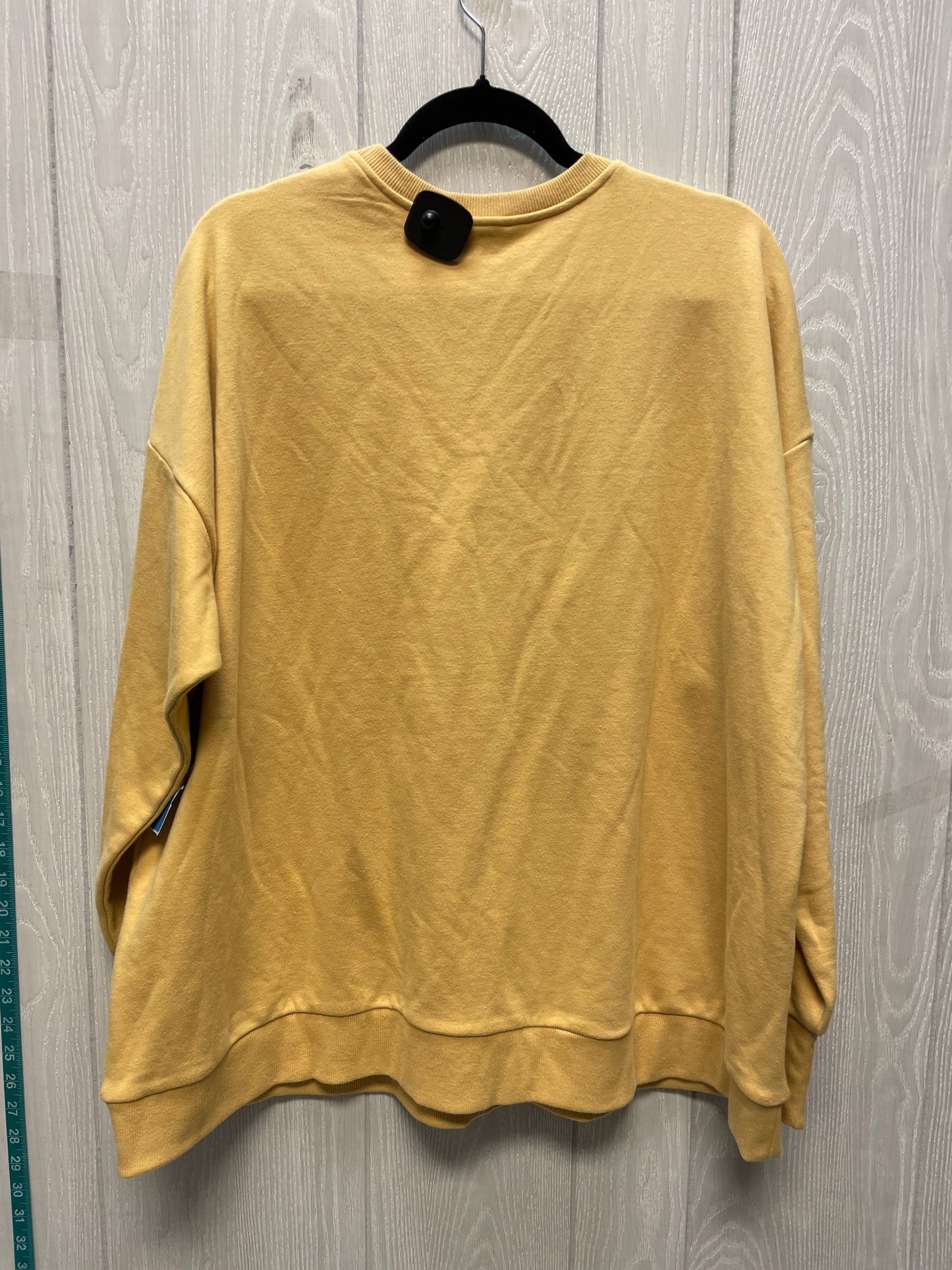 Sweatshirt Crewneck By Danielle Bernstein In Yellow, Size: L