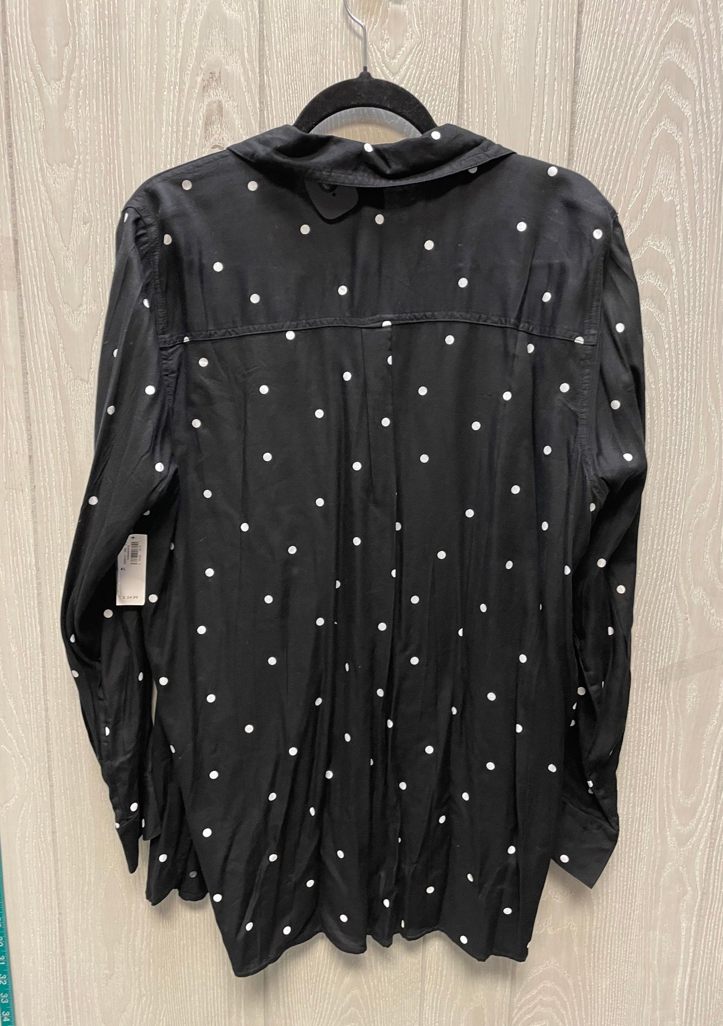 Tunic Long Sleeve By Old Navy In Polkadot Pattern, Size: Xl