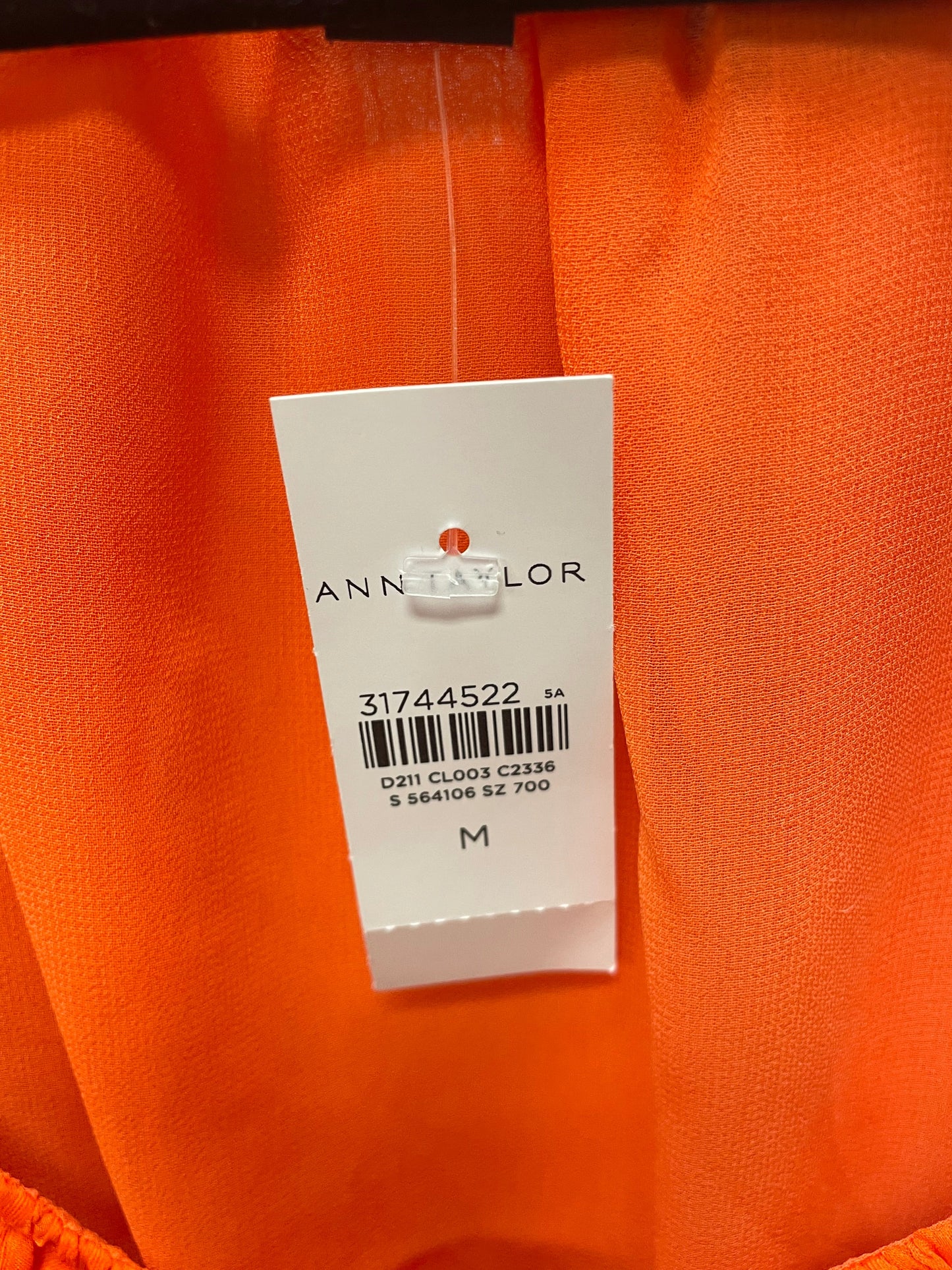 Blouse Short Sleeve By Ann Taylor In Orange, Size: M