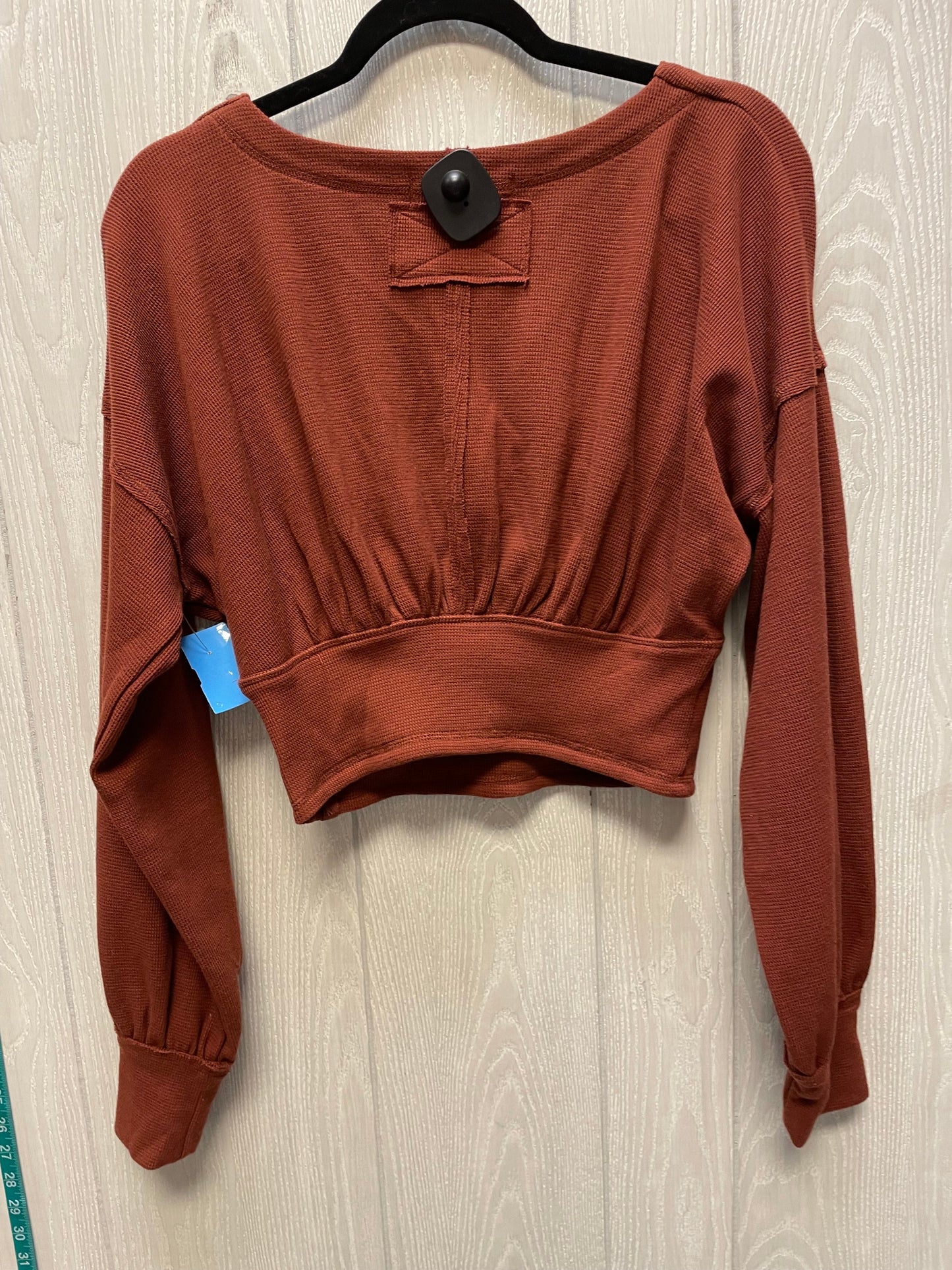 Top Long Sleeve By We The Free In Brown, Size: S