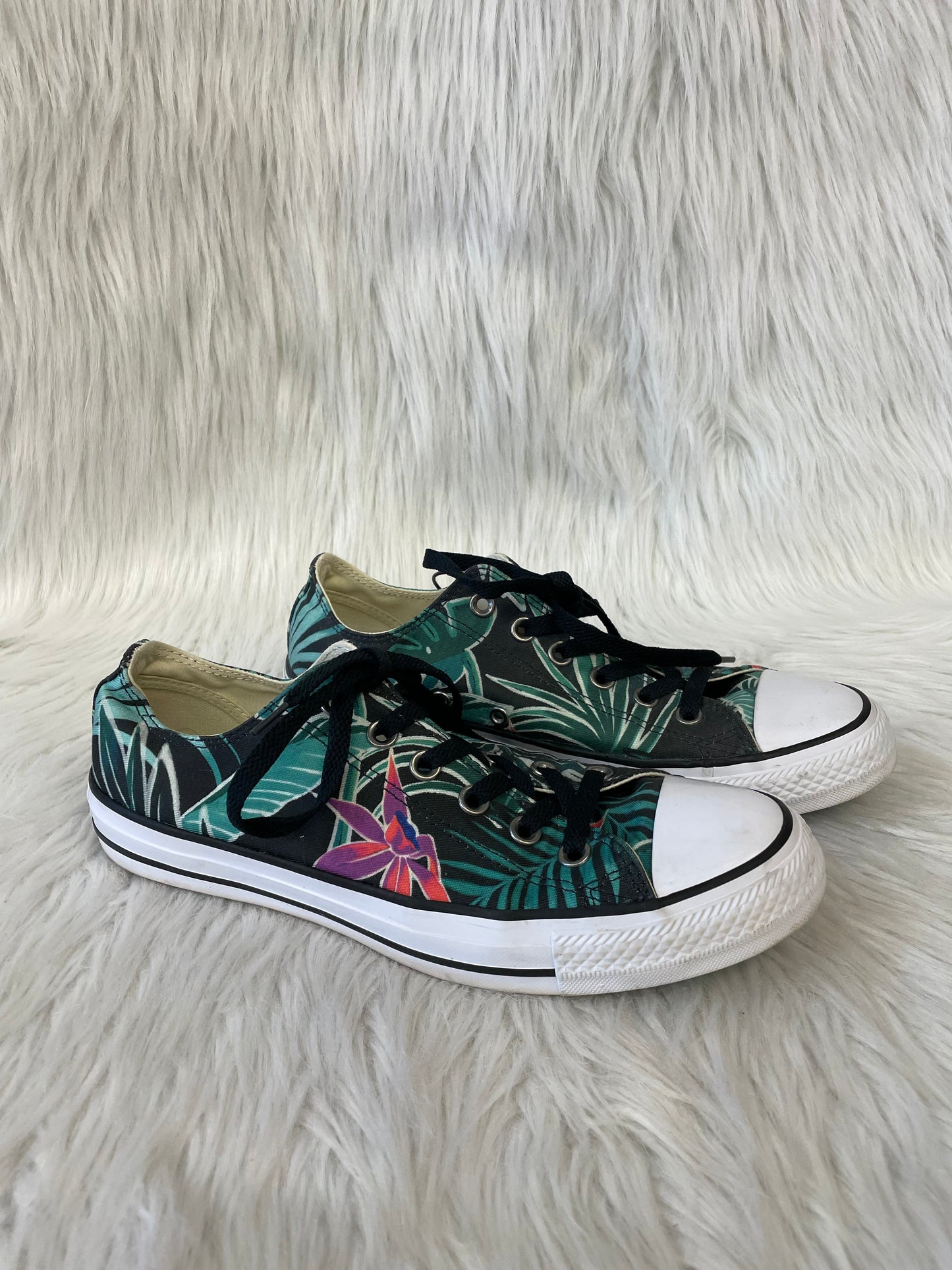 Shoes Sneakers By Converse In Tropical Print, Size: 9