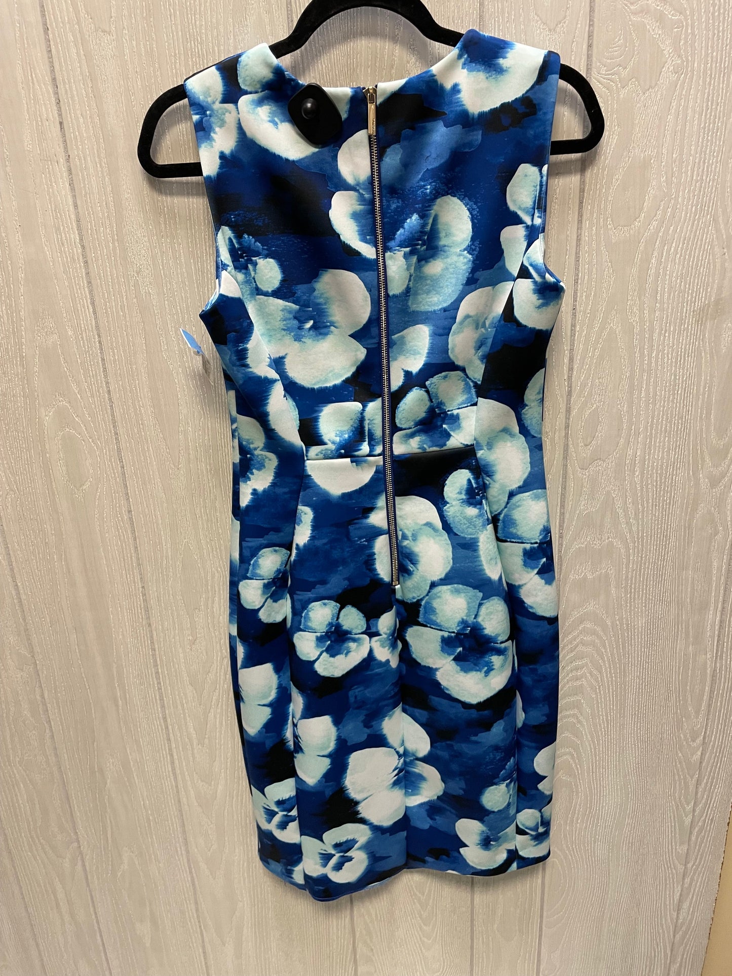 Dress Work By Calvin Klein In Floral Print, Size: M