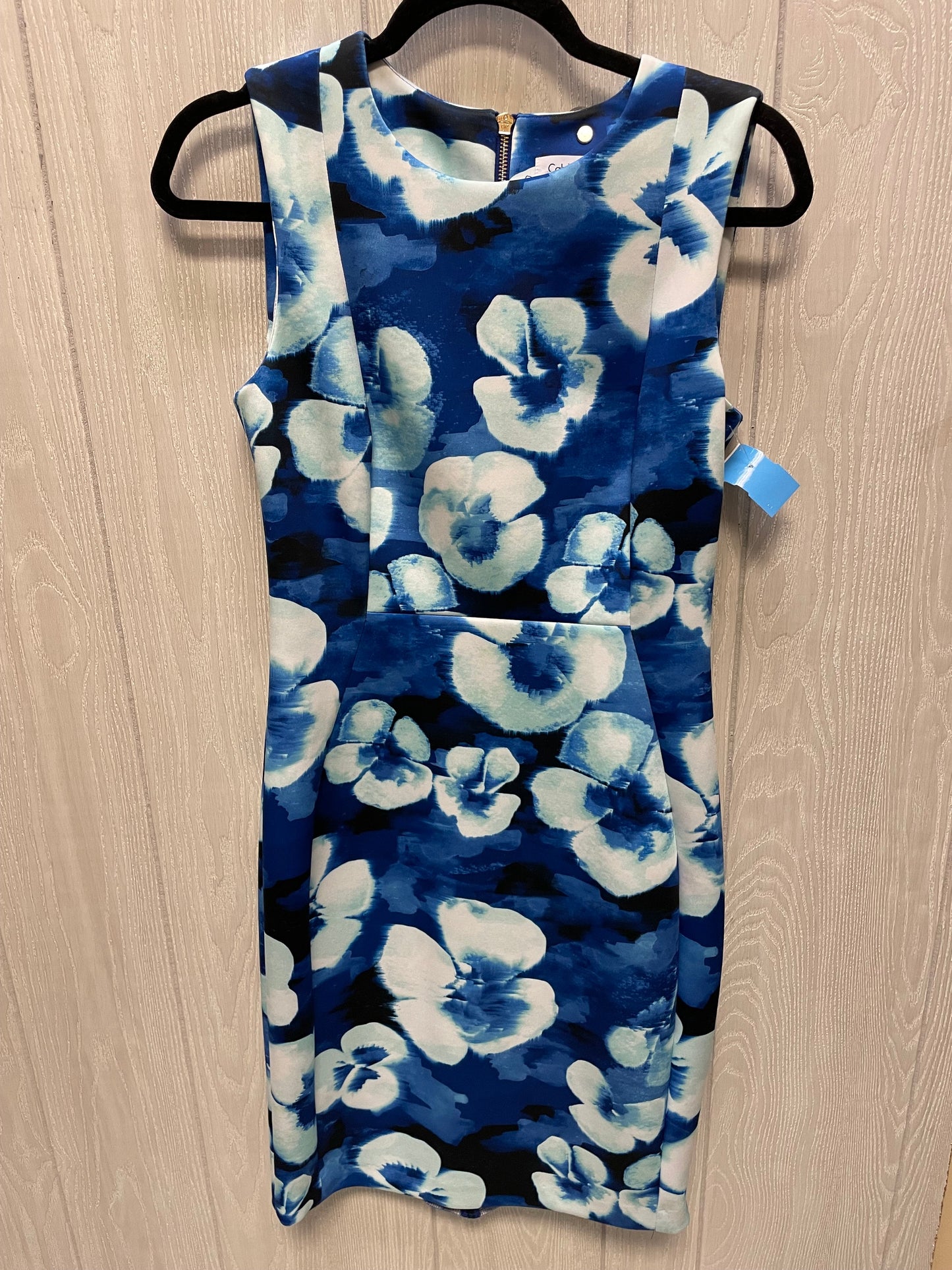 Dress Work By Calvin Klein In Floral Print, Size: M