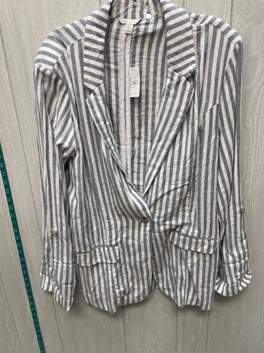 Blazer By Cato In Striped Pattern, Size: L