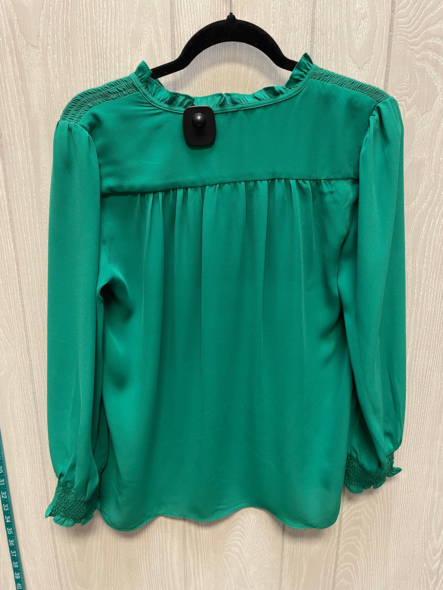 Blouse Long Sleeve By Adrianna Papell In Green, Size: S