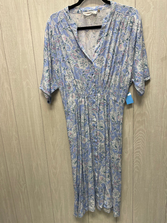 Dress Casual Short By Lucky Brand In Floral Print, Size: Xl