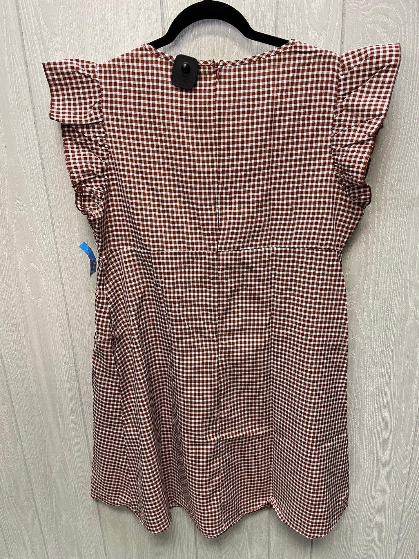 Dress Casual Short By Shein In Checkered Pattern, Size: L