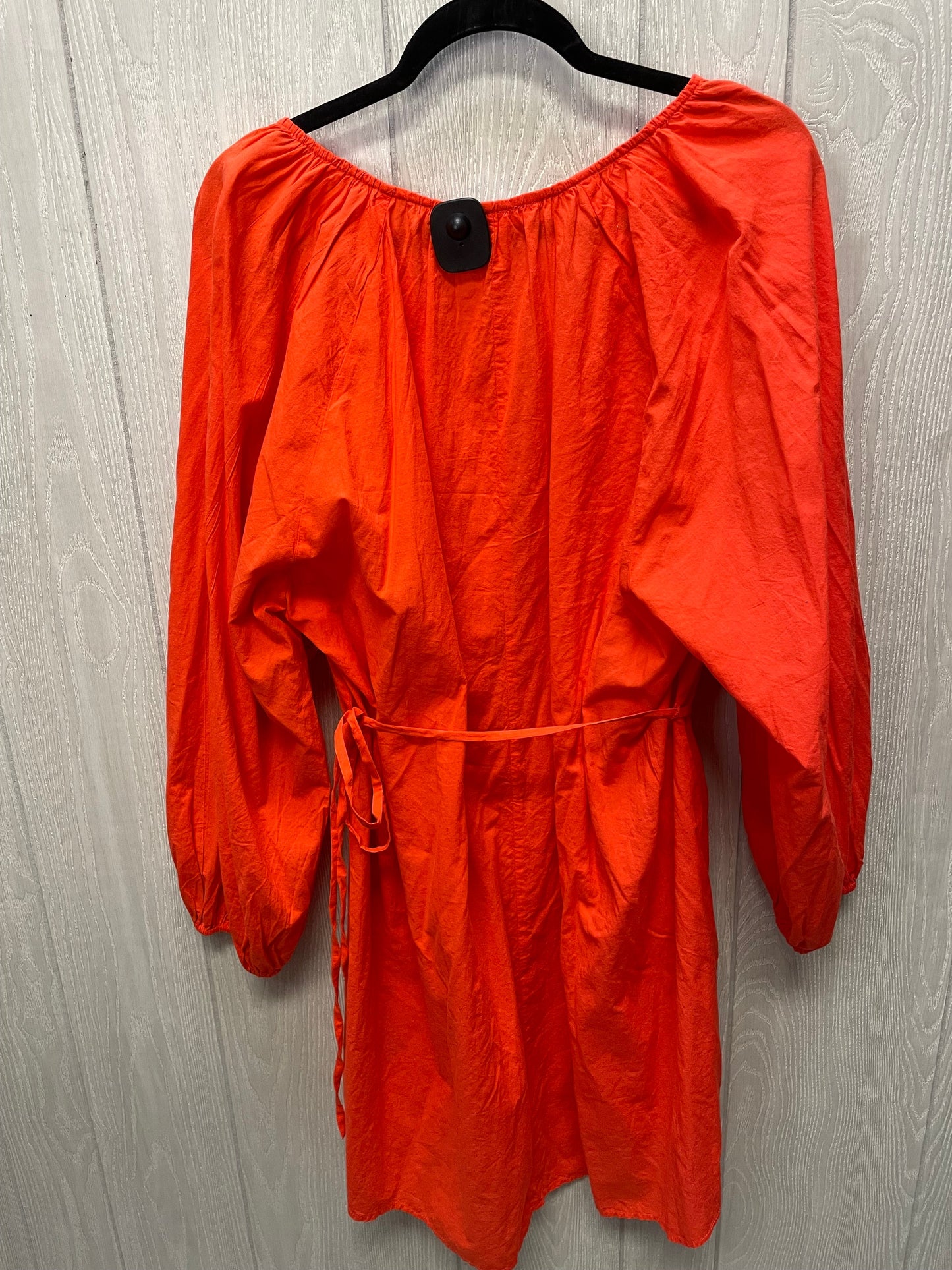 Dress Casual Short By H&m In Orange, Size: Xl