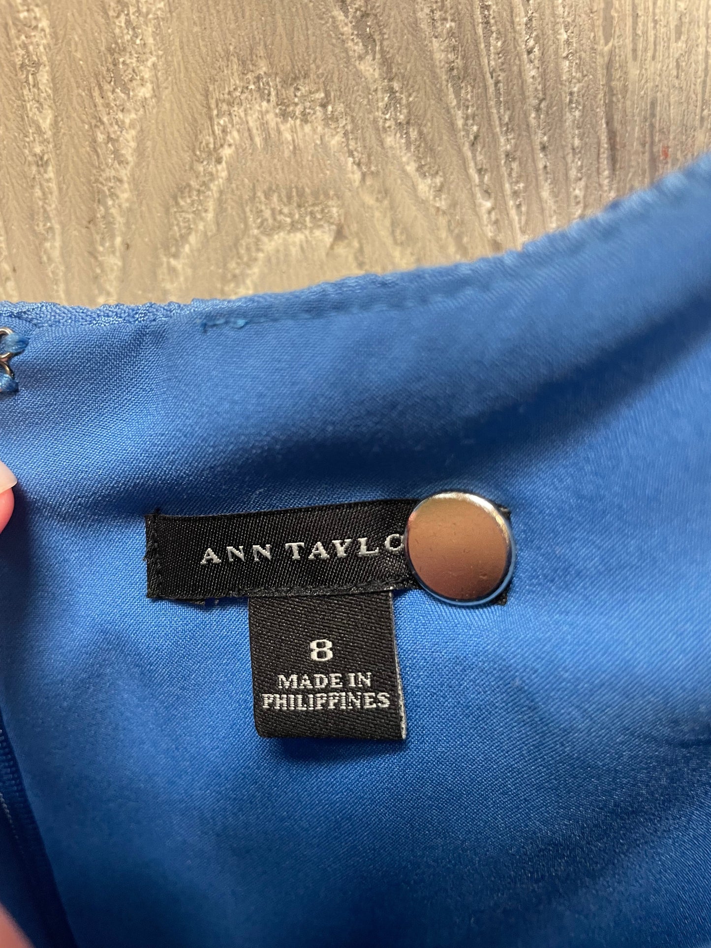 Dress Casual Short By Ann Taylor In Blue, Size: M