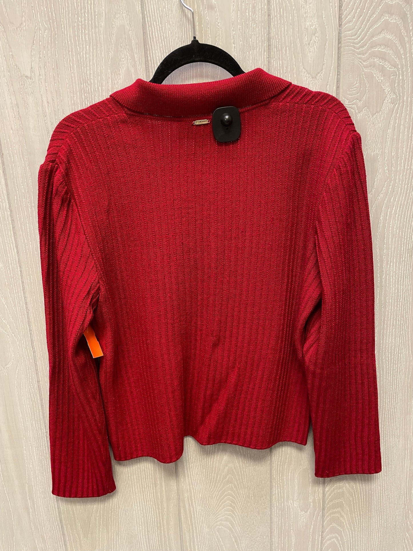 Sweater Luxury Designer By St. John In Red, Size: M