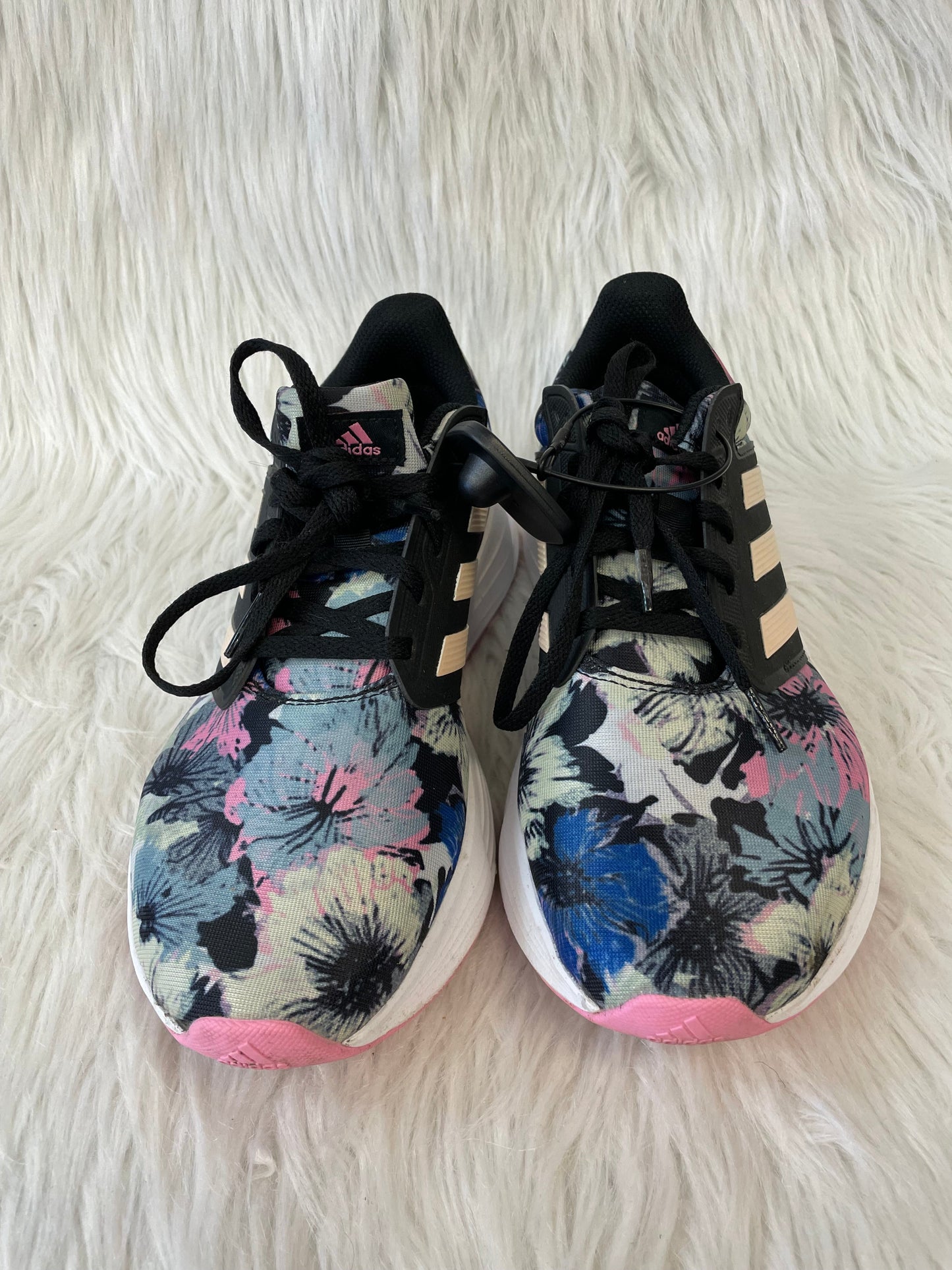 Shoes Athletic By Adidas In Floral Print, Size: 10