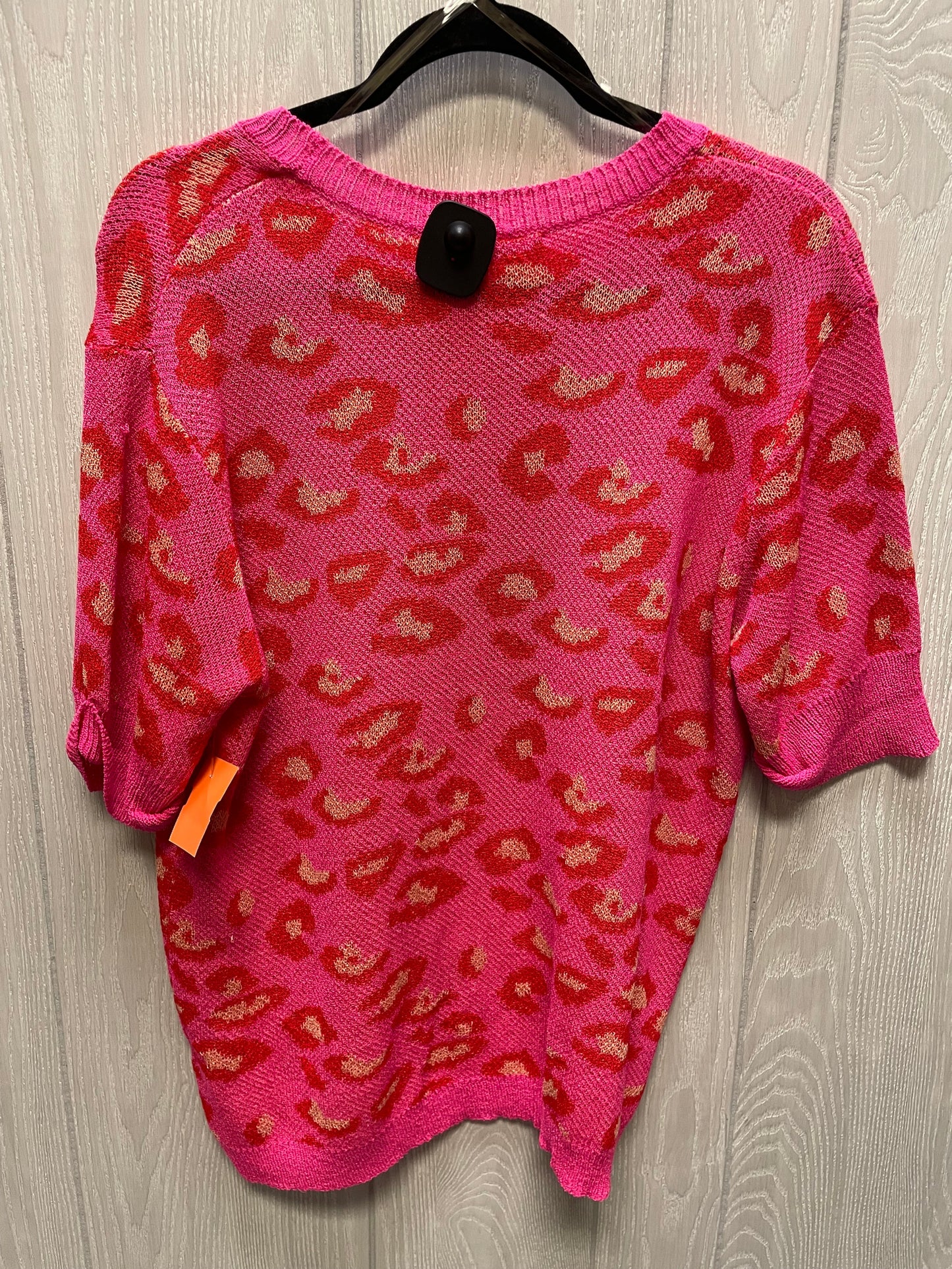 Sweater Short Sleeve By Jodifl In Animal Print, Size: L