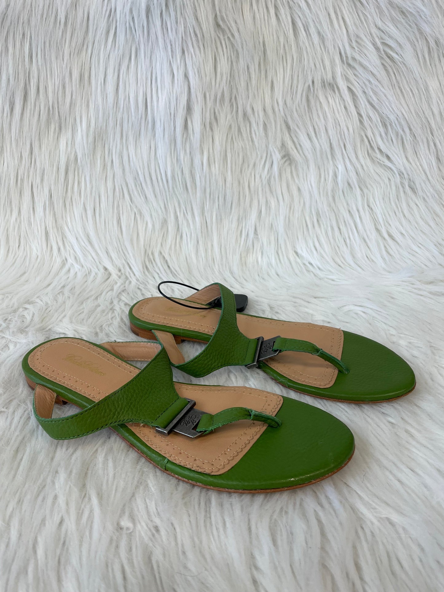 Sandals Flats By Brooks Brothers In Green, Size: 8.5