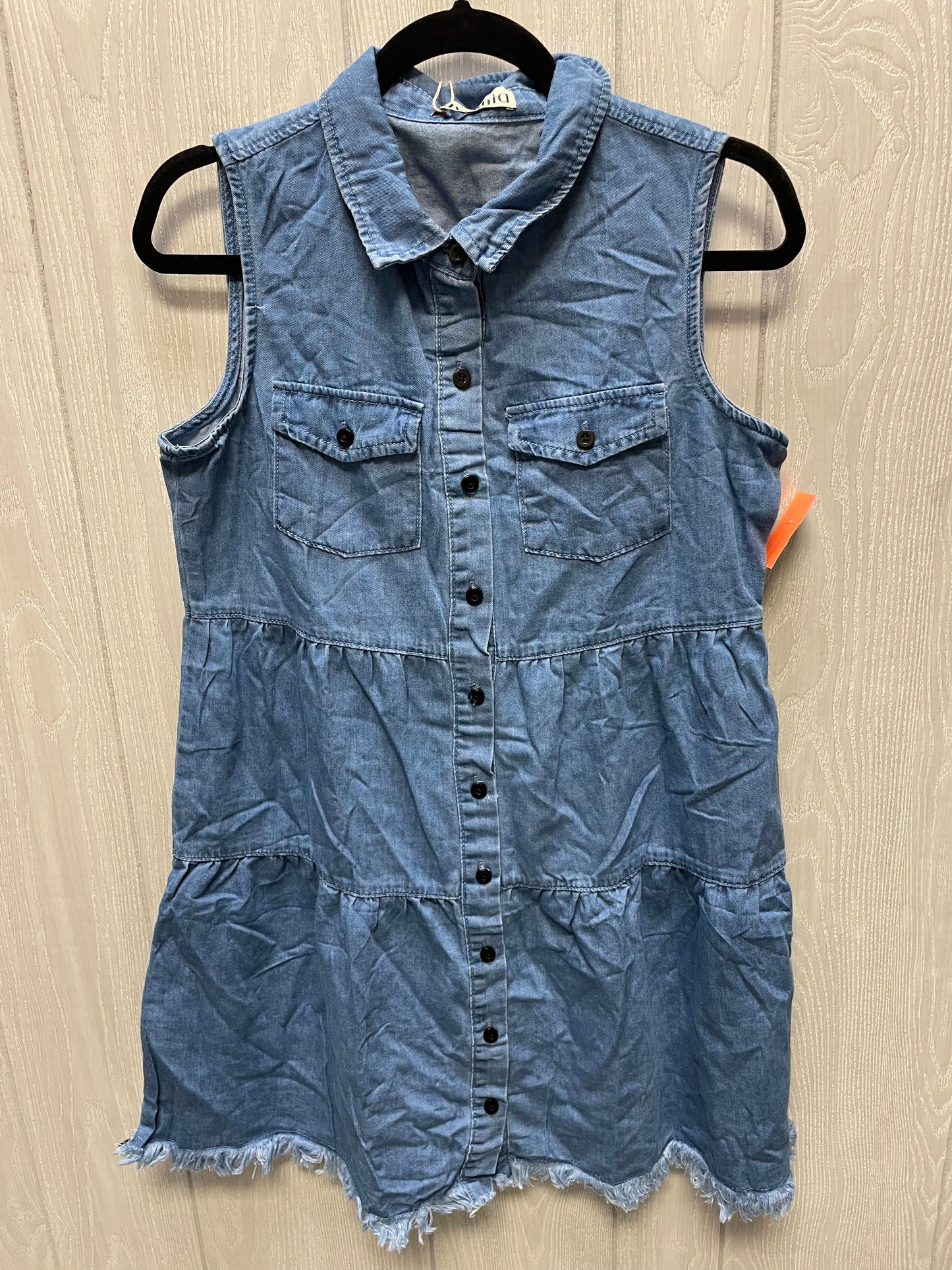 Dress Casual Short By LUVAMIA In Blue Denim, Size: S