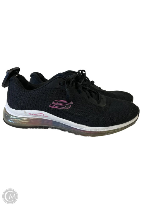 Shoes Athletic By Skechers In Black & Pink, Size: 9