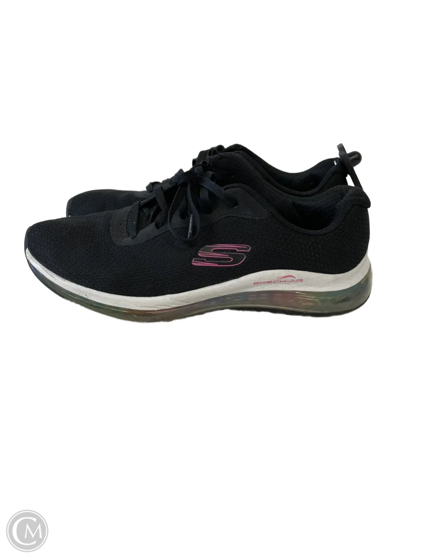 Shoes Athletic By Skechers In Black & Pink, Size: 9