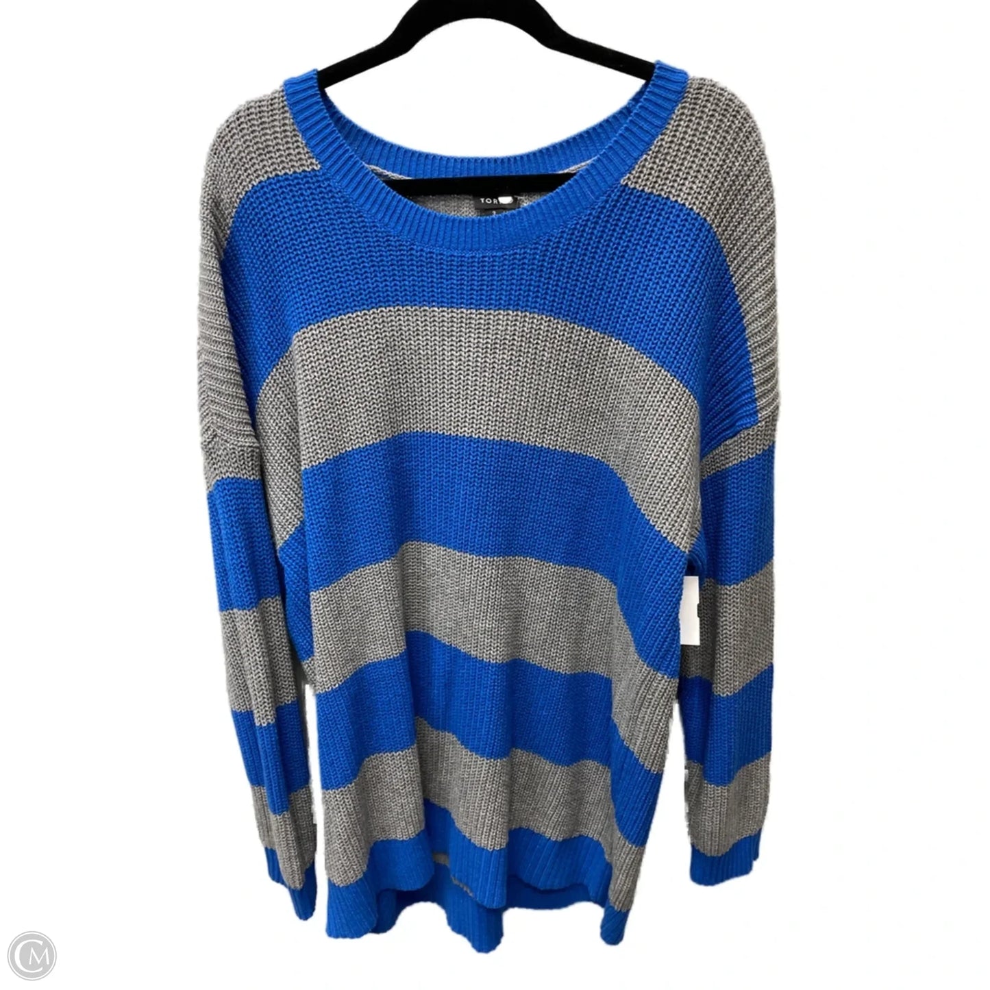 Sweater By Torrid In Striped Pattern, Size: 3x