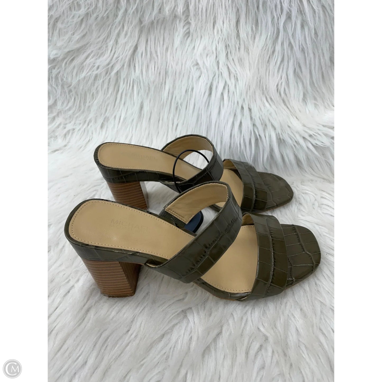 Sandals Designer By Michael Kors In Green, Size: 7