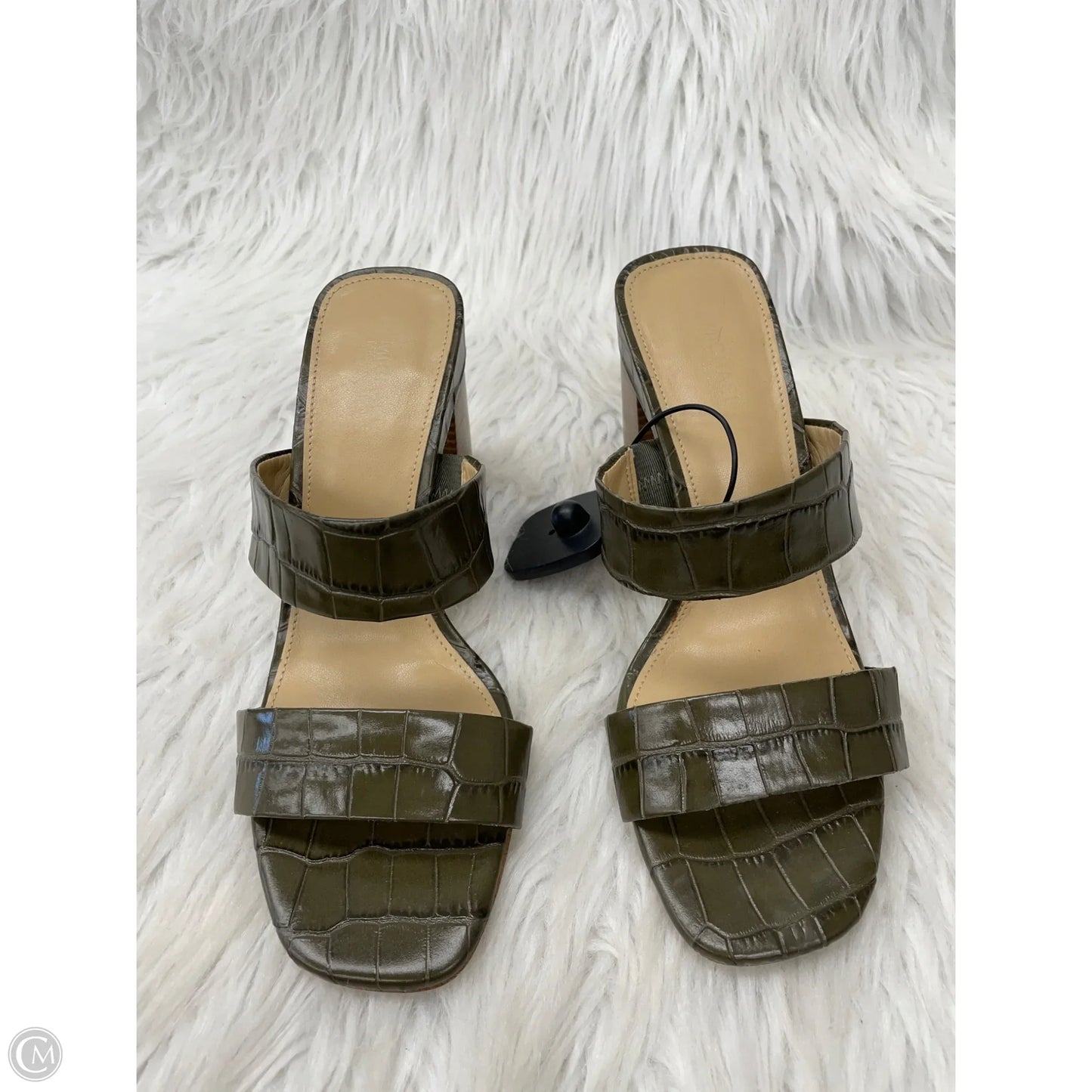 Sandals Designer By Michael Kors In Green, Size: 7