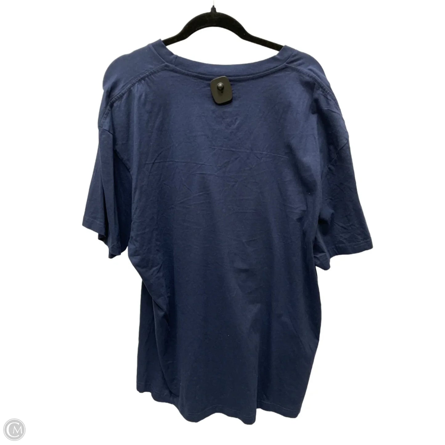 Top Short Sleeve Basic By Clothes Mentor In Navy, Size: 3x
