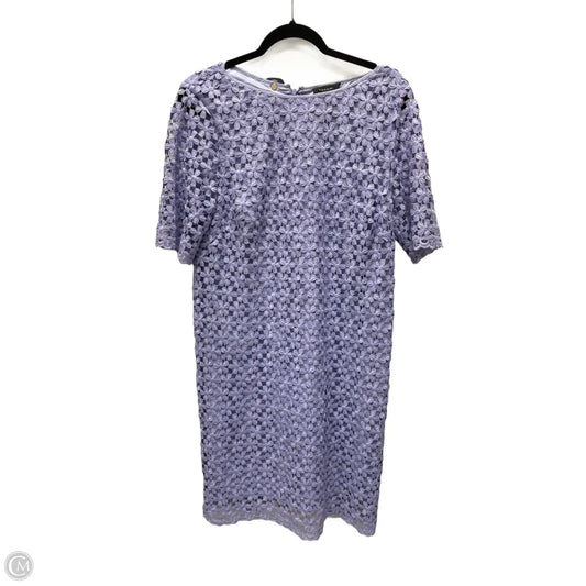 Dress Party Short By Tahari By Arthur Levine In Purple, Size: L