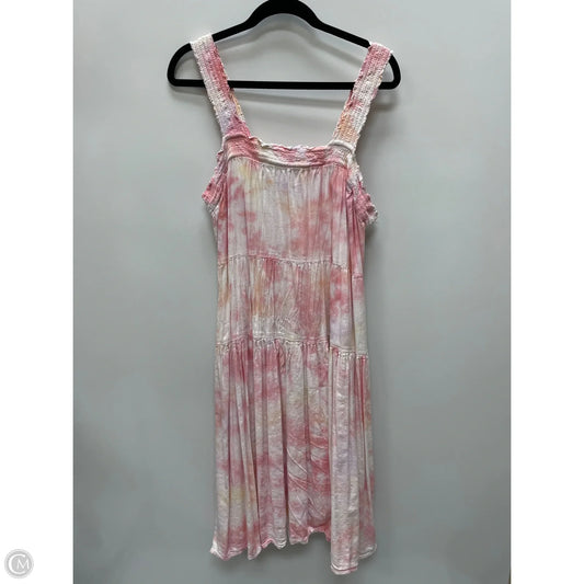 Dress Casual Maxi By Old Navy In Tie Dye Print, Size: L