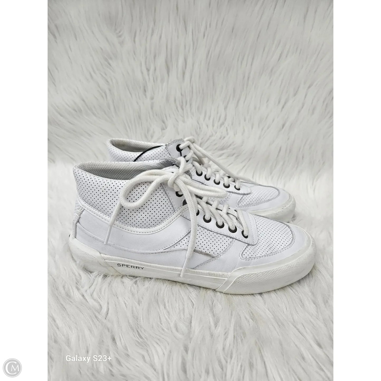 Shoes Sneakers By Sperry In White, Size: 9