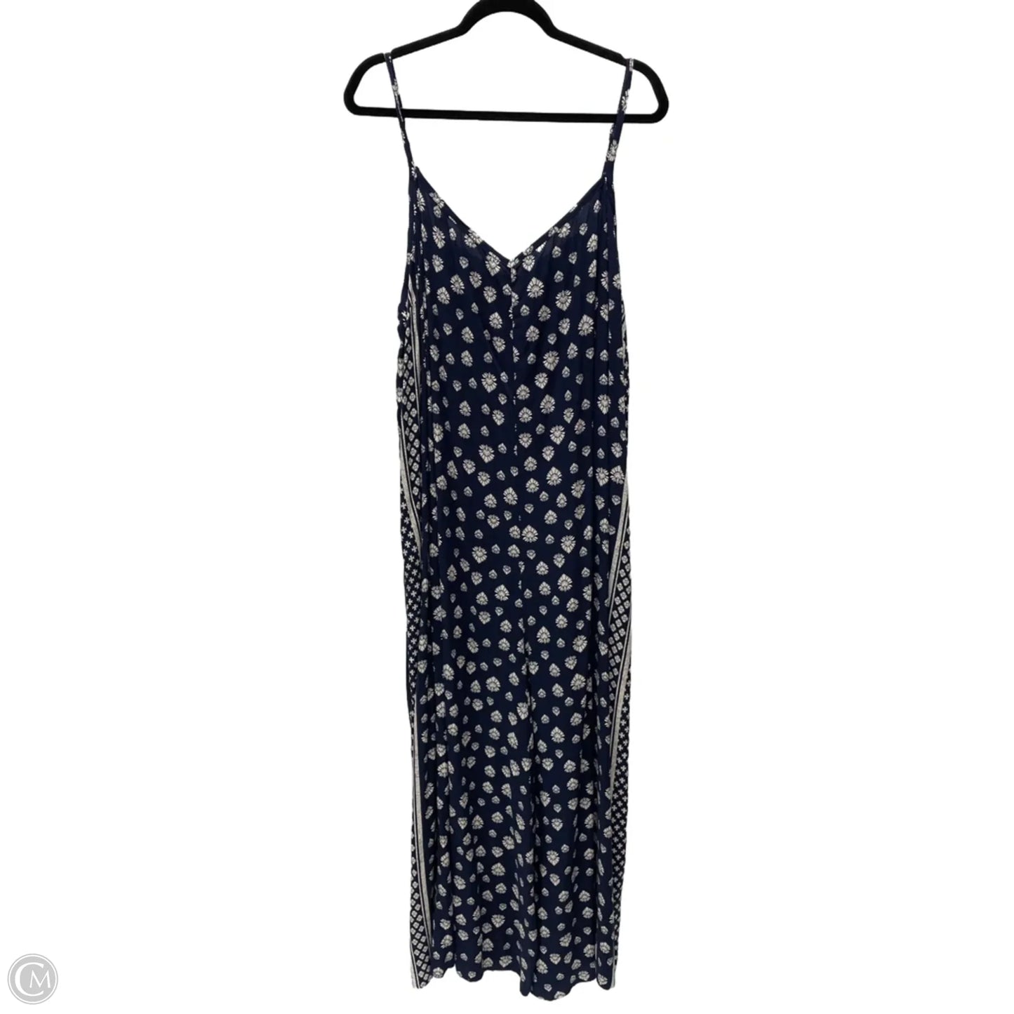 Jumpsuit By Cato In Blue & Tan, Size: 3x