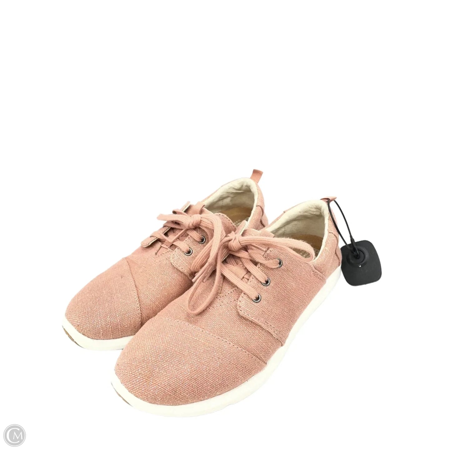 Shoes Flats By Toms In Pink & Silver, Size: 8.5