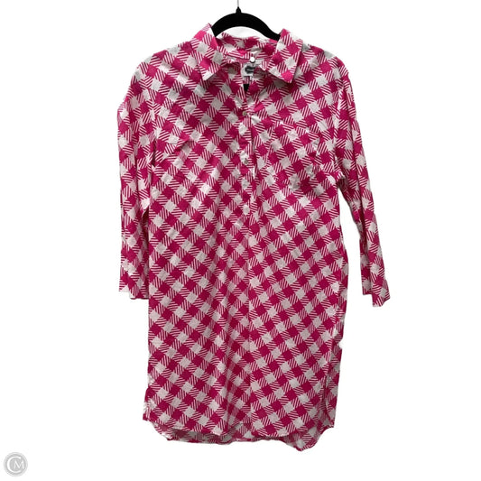 Dress Casual Short By Mudpie In Checkered Pattern, Size: M