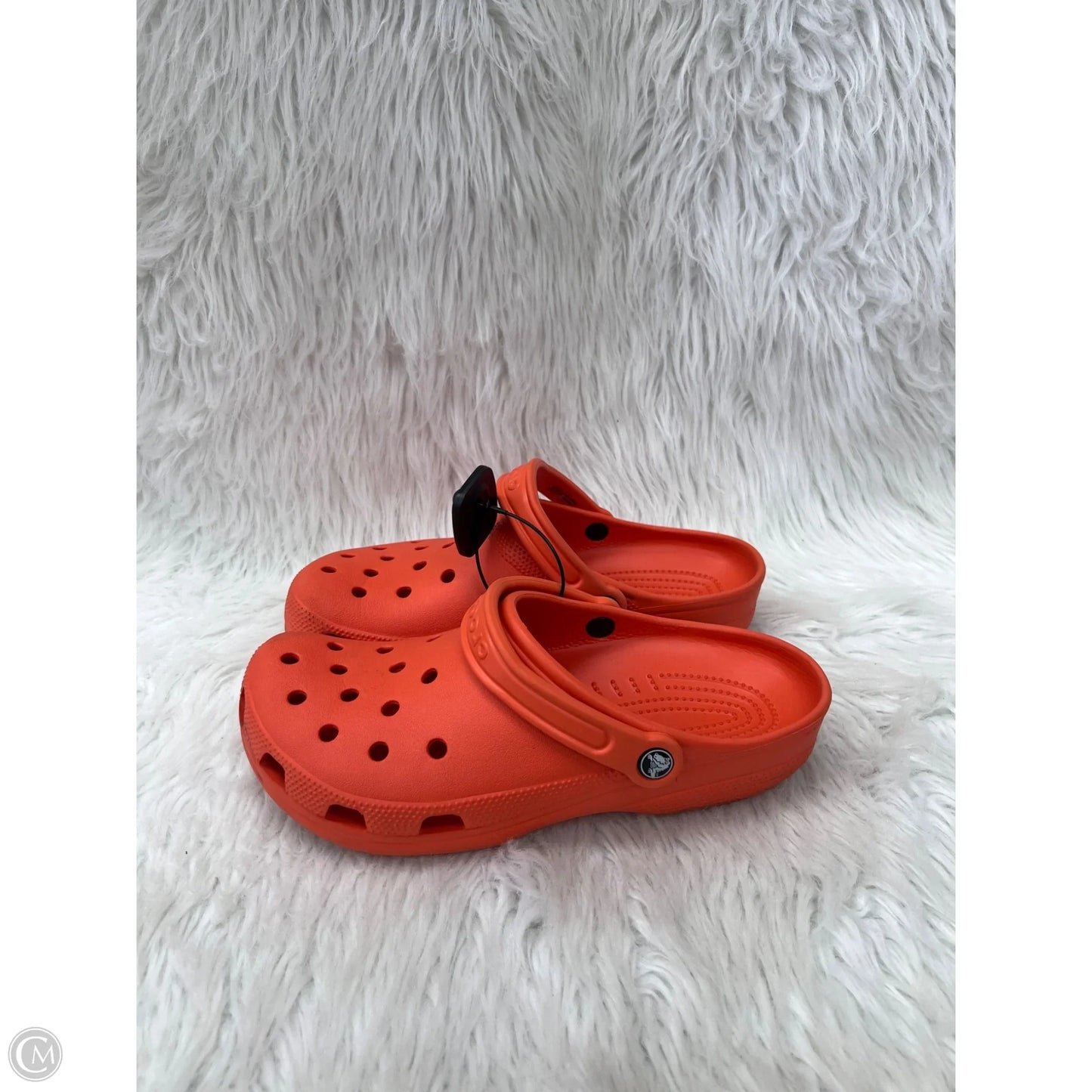 Shoes Flats By Crocs In Orange, Size: 11